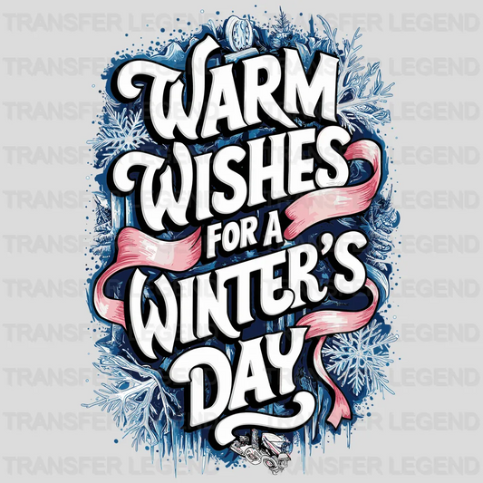 Warm Wishes For You Winter Design - DTF Heat Transfers - transferlegend