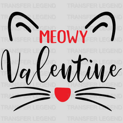 Meowy Valentine Valentine's Day Design - DTF heat transfer - transferlegend