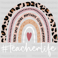 TeacherLife 100 Days Of School Design - DTF heat transfer - transferlegend