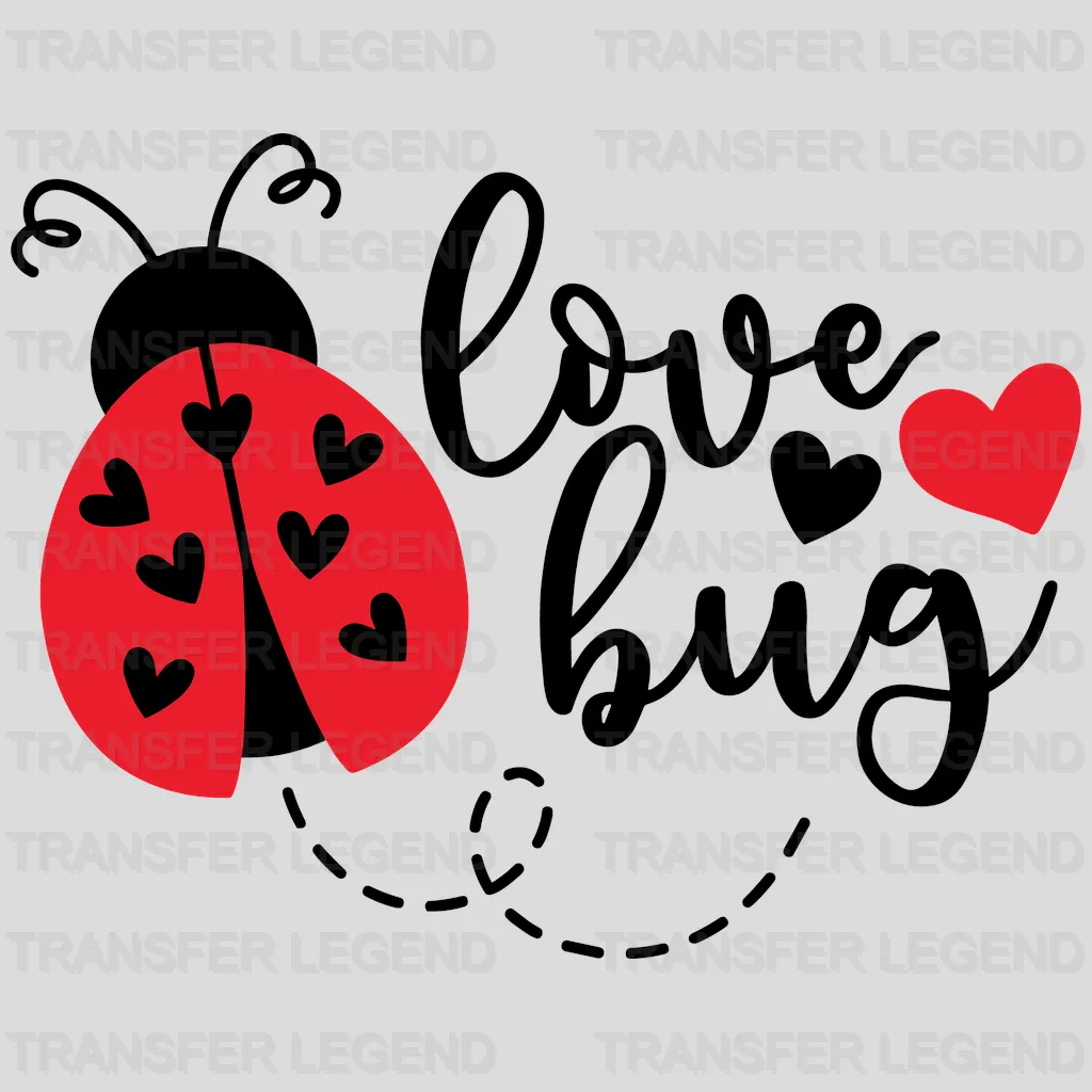 Love Bug Valentine's Day Design - DTF heat transfer - transferlegend