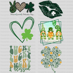 St. Patrick's Day Premade Gang sheet - 6 PCS 10 INCH - transferlegend