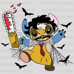 Disney Stitch Halloween Leatherface Design - DTF heat transfer - transferlegend