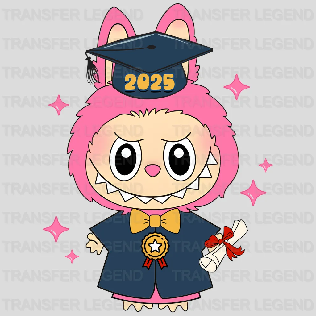 Graduation 2025 Labubu Design - DTF Heat Transfers