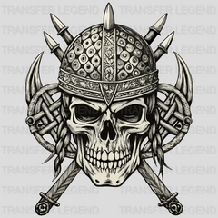 War Skull Nordic Design - DTF Heat Transfer - transferlegend