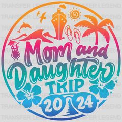 Mom And Daughter Trip Family Trip DTF Transfer - transferlegend