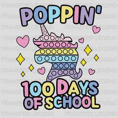 Poppin 100 days School Design - DTF heat transfer - transferlegend