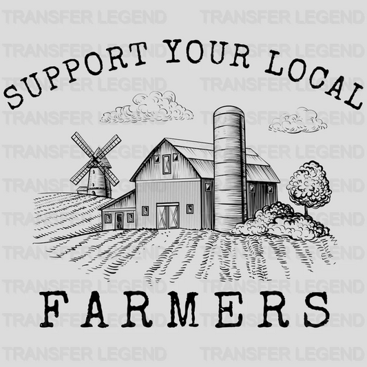 SUPPORT LOCAL FARMERS Design - DTF heat transfer - transferlegend