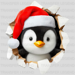 Baby penguin Christmas Design - DTF heat transfer - transferlegend