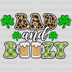 Bad And Boozy St. Patrick's Day Design - DTF heat transfer - transferlegend