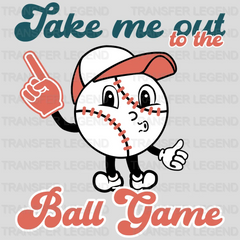 Take Me Out To The Ball Game Cap DTF Transfer - transferlegend