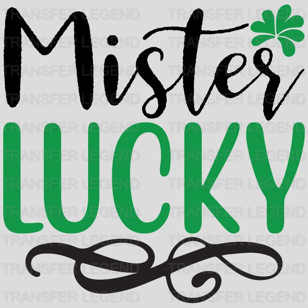 Mister Lucky St. Patrick's Day Design - DTF heat transfer - transferlegend