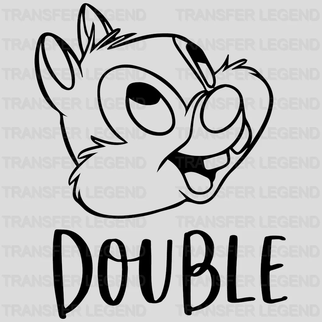 Disney Chip And Dale Double Trouble Design - DTF heat transfer - transferlegend