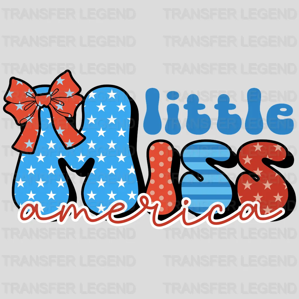 Little Miss America DTF Transfer - transferlegend