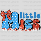 Little Miss America DTF Transfer - transferlegend