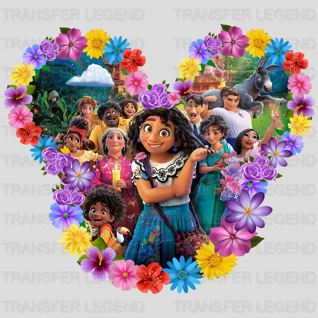 Disney Encanto Family Flower Design - DTF heat transfer - transferlegend