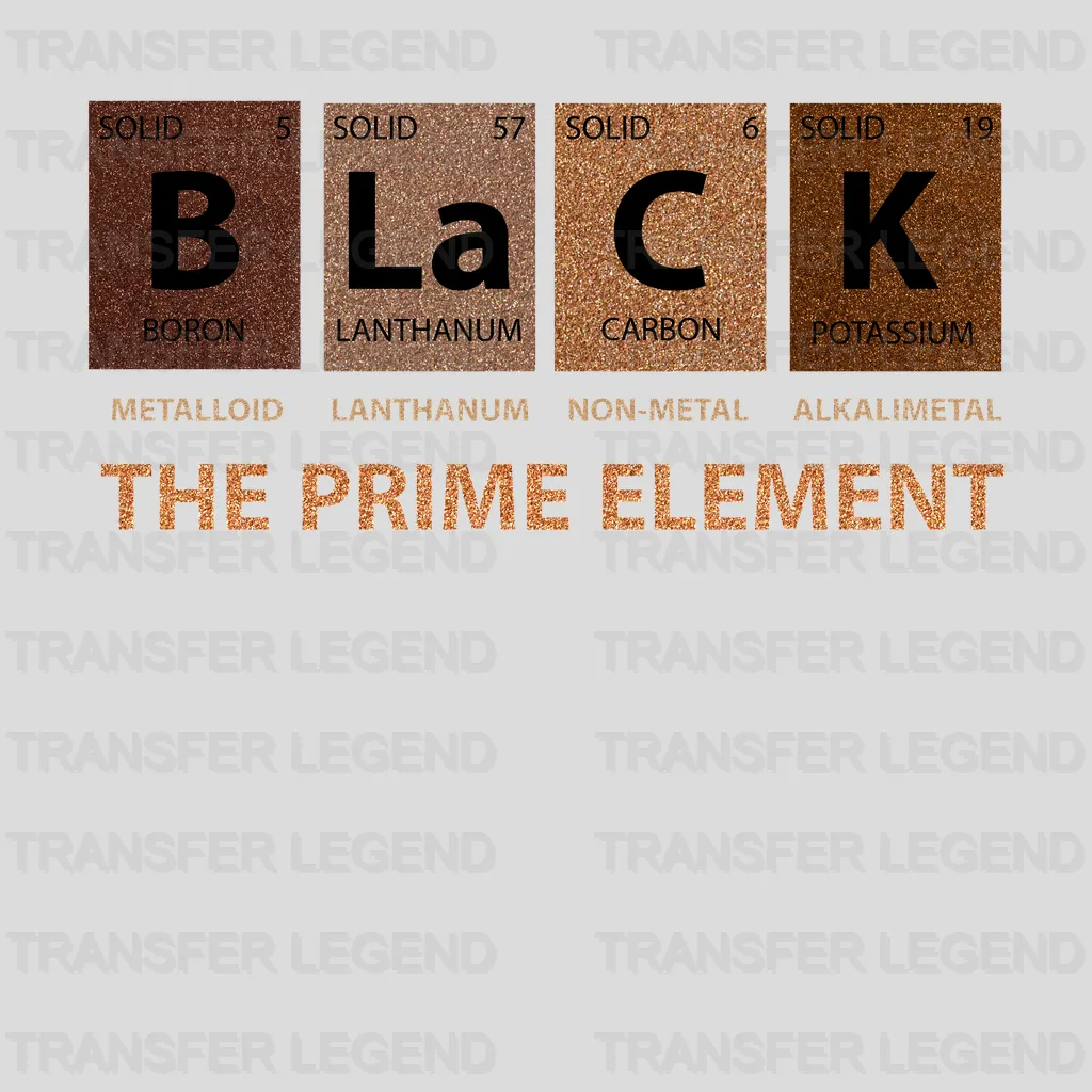 The Prime Element - BLM design DTF heat transfer - transferlegend