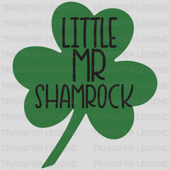 Little MR Shamrock Back St. Patrick's Day Design - DTF heat transfer - transferlegend