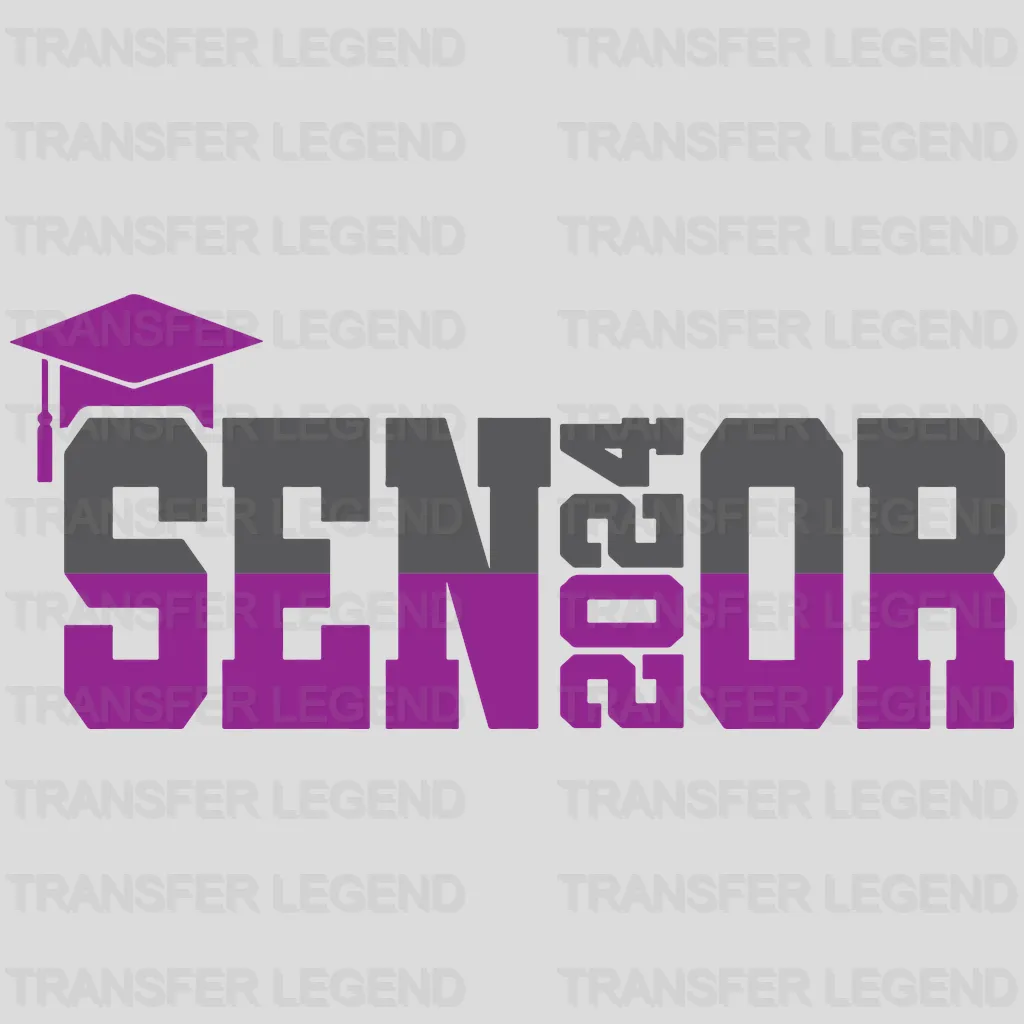 Senior 2024- Graduation DTF Transfer - transferlegend