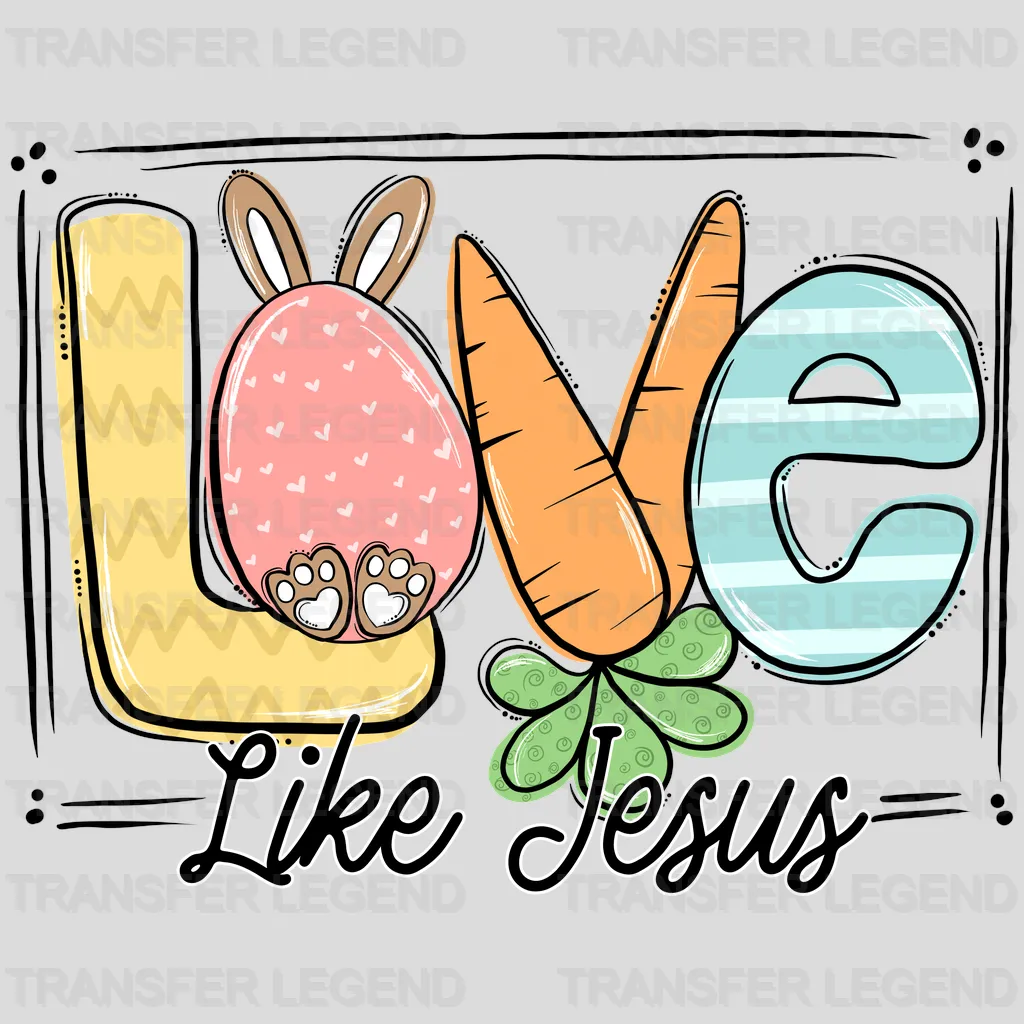 Love Like Jess Easter Design - DTF heat transfer - transferlegend