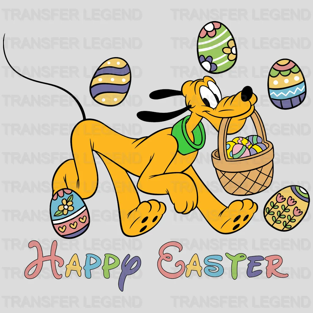 Happy Easter Pluto Design - DTF heat transfer - transferlegend