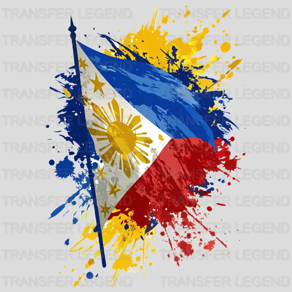 Philippines Flag Design - DTF Heat Transfer - transferlegend