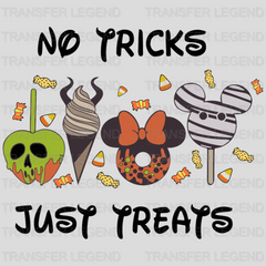 No Tricks Just Treats Disney Snacks Design - DTF heat transfer - transferlegend