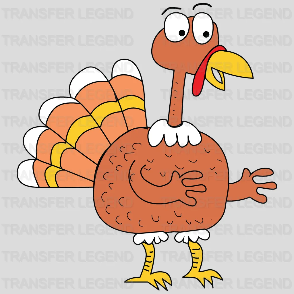 Thanksgiving Turkey Design - DTF heat transfer - transferlegend