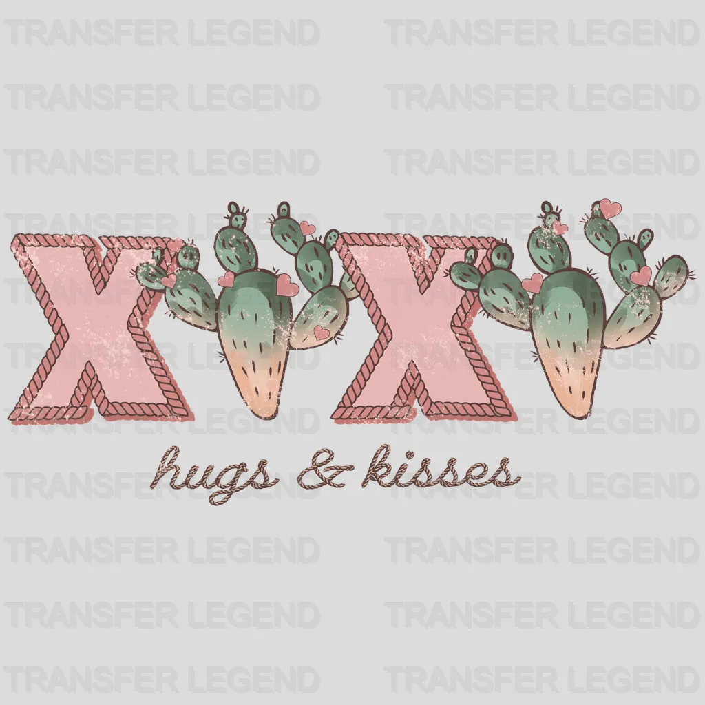 XO XO HUGS AND KISSES - DTF heat transfer - transferlegend