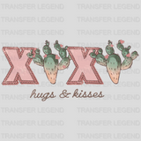 XO XO HUGS AND KISSES - DTF heat transfer - transferlegend