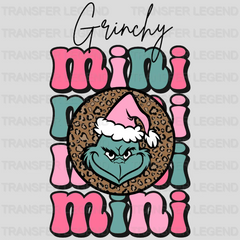 GRINCHY MINI MINI , Christmas Design - DTF heat transfer - transferlegend