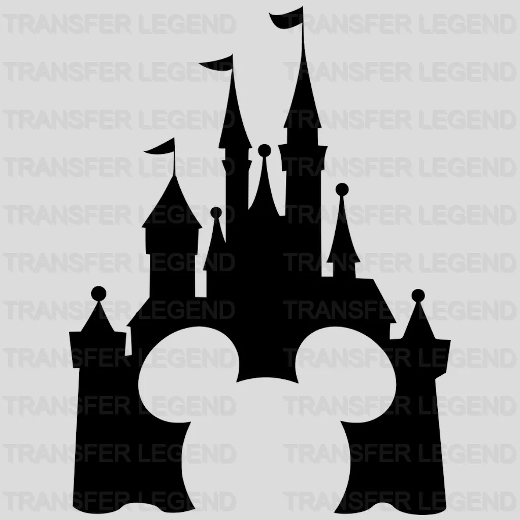 Disney Mickey Head Castle Design - DTF heat transfer - transferlegend