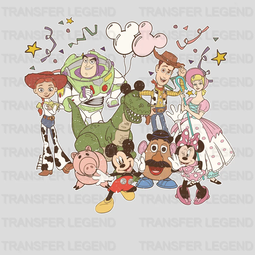 Family Team Toy Story Disney Designs - DTF Heat Transfers