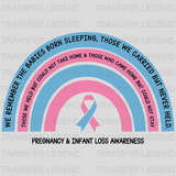 Pregnancy & Infant Loss Awareness Design - DTF heat transfer - transferlegend