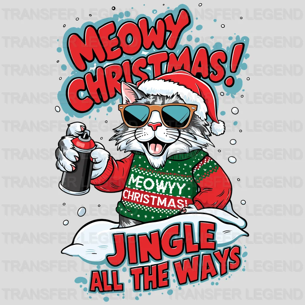 Jingle All The Ways Christmas design - DTF Heat Transfer - transferlegend