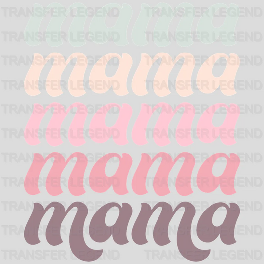 Retro Stacked Mama - Mothers Day  - Funny Mom - Design - DTF heat transfer - transferlegend