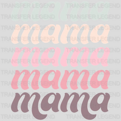 Retro Stacked Mama - Mothers Day  - Funny Mom - Design - DTF heat transfer - transferlegend