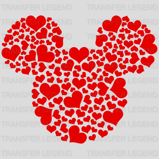 Mickey and Minnie Hearts Valentines Day Design - DTF heat transfer - transferlegend