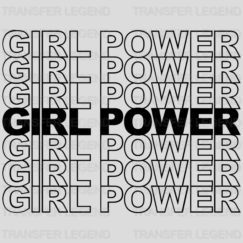 Girl Power Design - DTF heat transfer - transferlegend