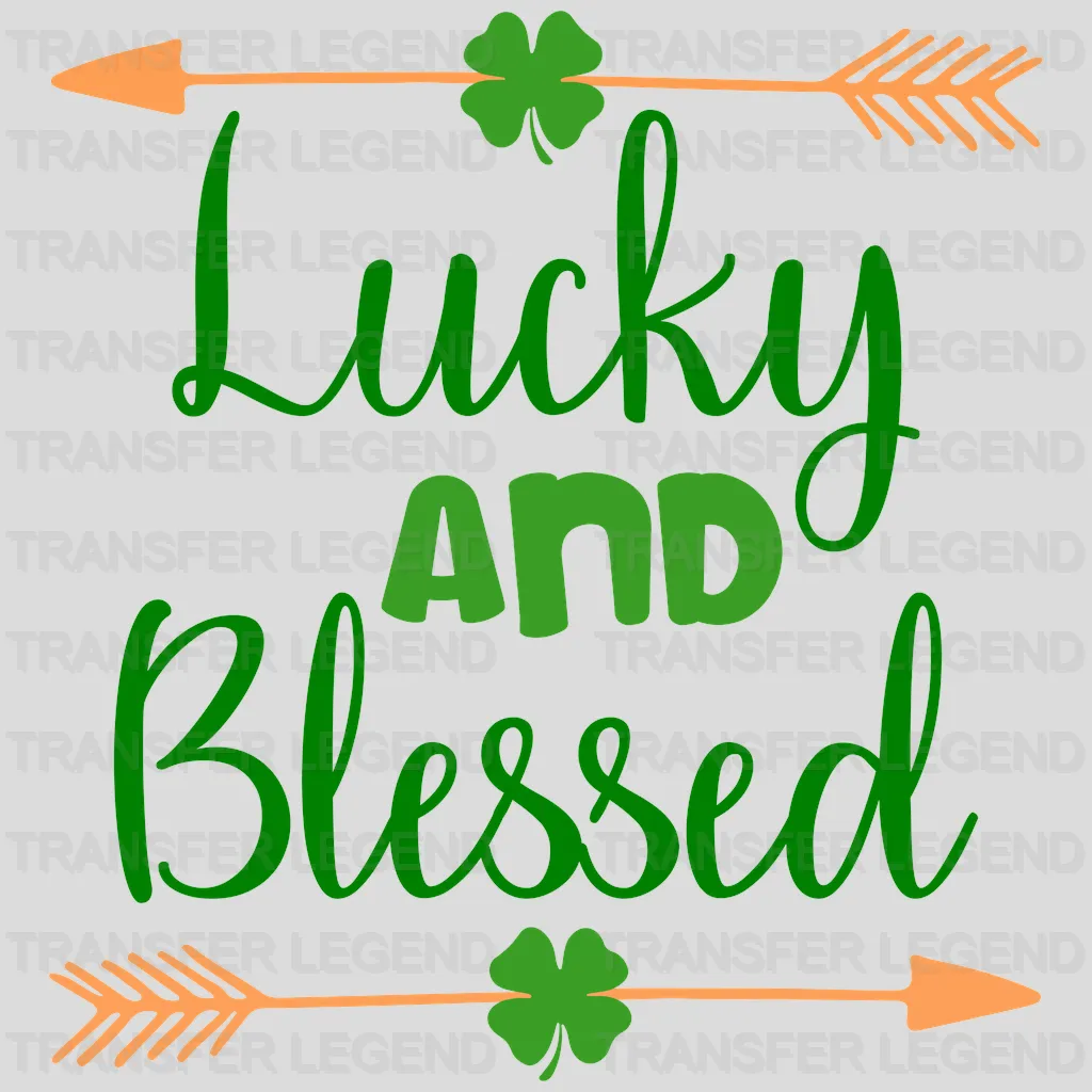 Lucky And Blessed St. Patrick's Day Design - DTF heat transfer - transferlegend