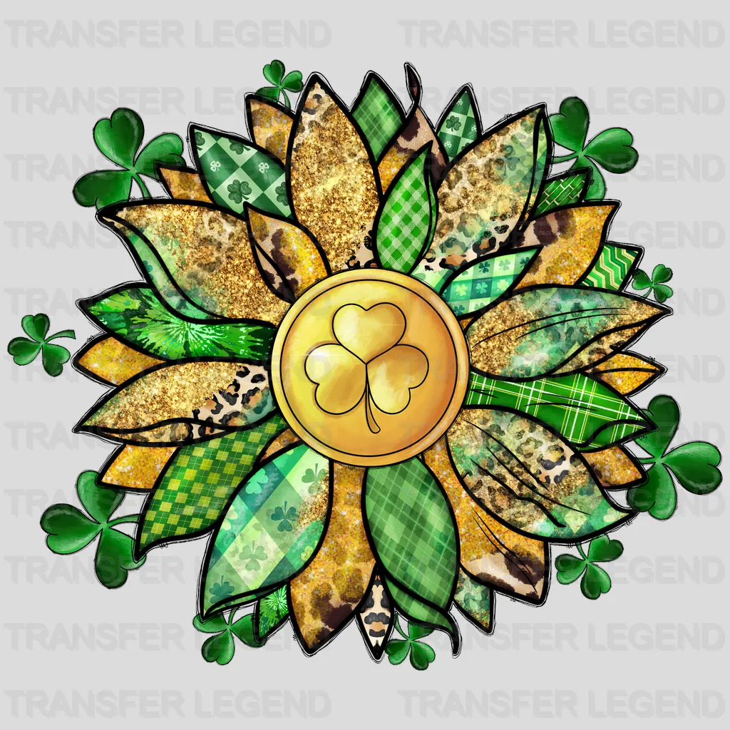 Flower St. Patrick's Day Design - DTF heat transfer - transferlegend