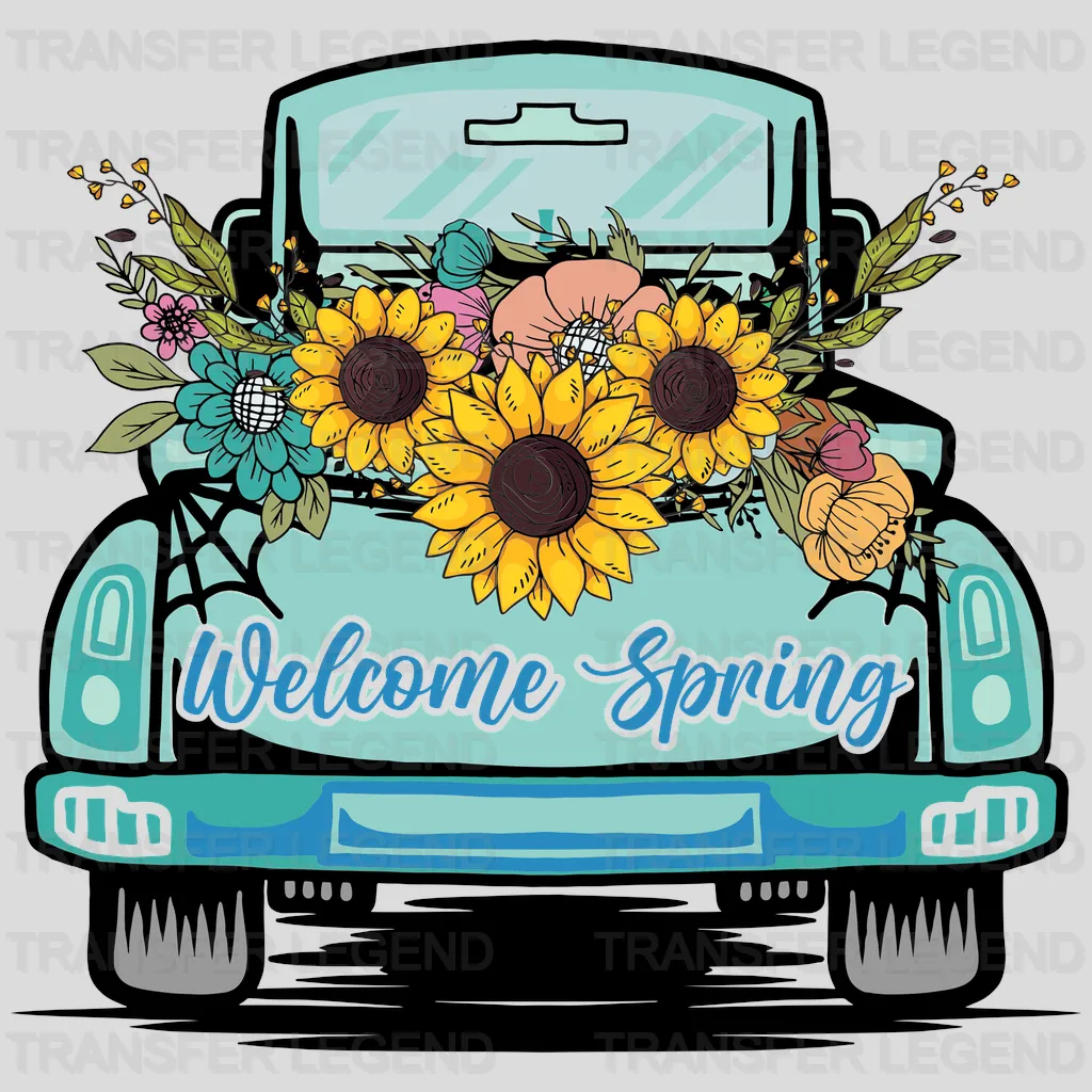 Welcome Spring Easter Design - DTF heat transfer - transferlegend