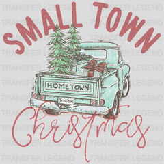 Small Town Christmas Truck Tree Design, Christmas Design - DTF heat transfer - transferlegend