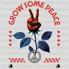 Grow Some Peace Streetwear Design - DTF Heat Transfer - transferlegend