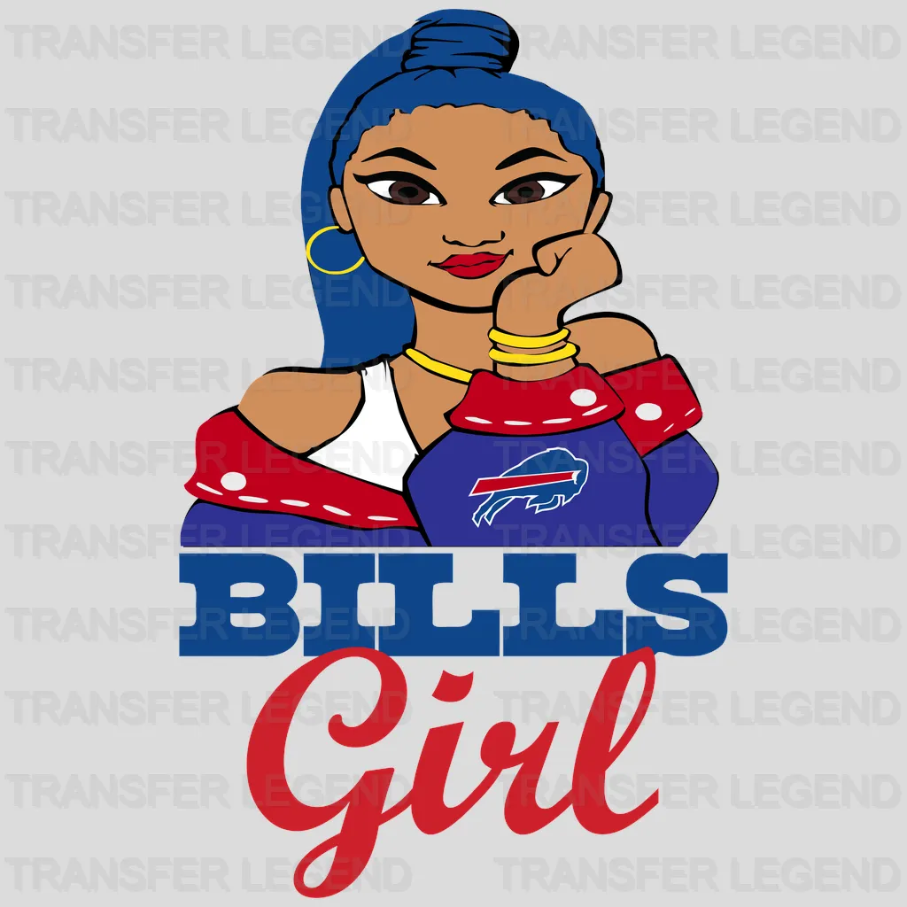 Buffalo Bills Home Wordmark with Helmet NFL Design - DTF Heat Transfer