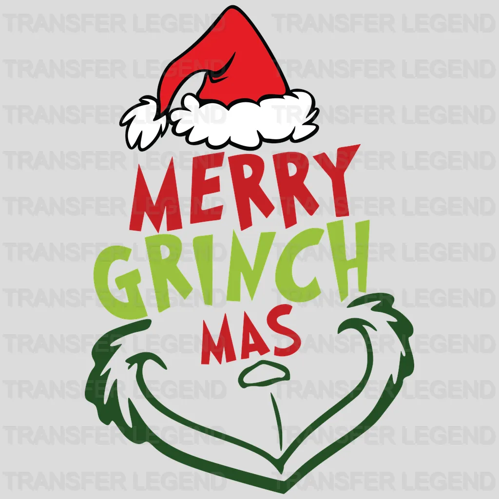 Merry Grinch Mas Design, Christmas Design - DTF heat transfer - transferlegend