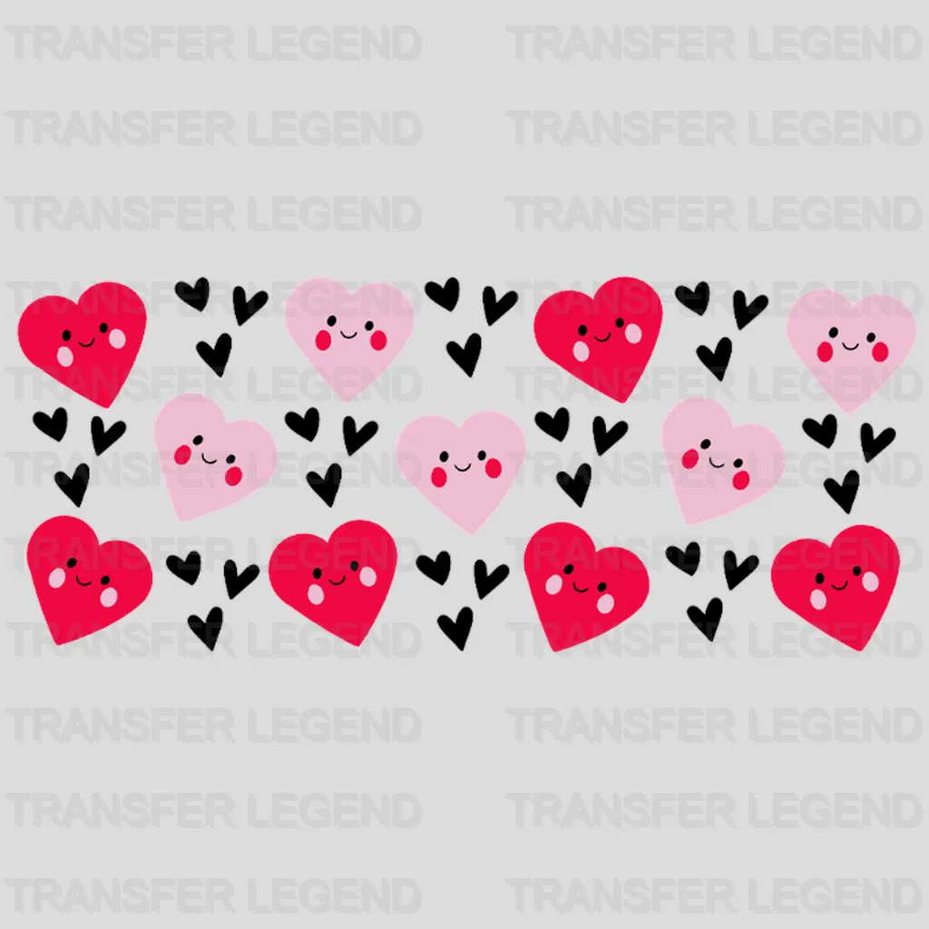 Little Hearts UV DTF Transfer Cup Wrap UV DTF Sticker - transferlegend