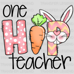 One Hip Teacher Easter Design - DTF heat transfer - transferlegend