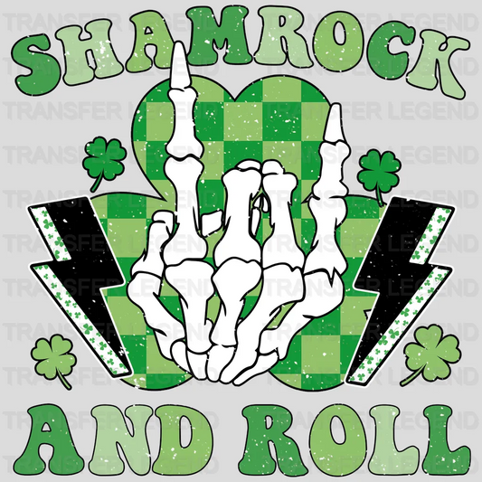 Shamrock And Roll St. Patrick's Day Design - DTF heat transfer - transferlegend