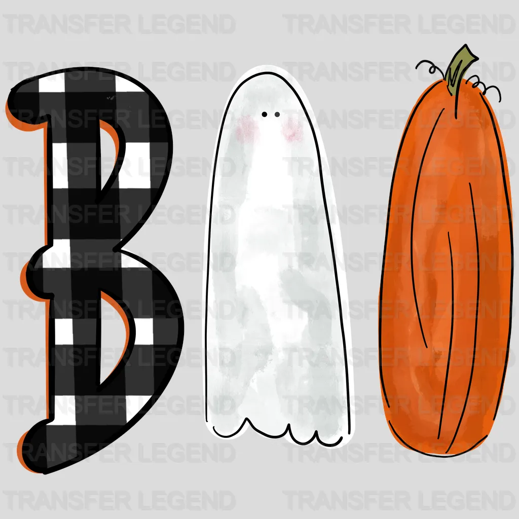 Halloween Ghost Boo Design - DTF heat transfer - transferlegend