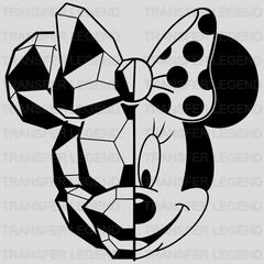 Mickey And Minnie Head Design - DTF heat transfer - transferlegend